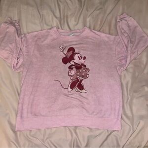 Disney Minnie Mouse Crewneck Sweatshirt - Pink XL